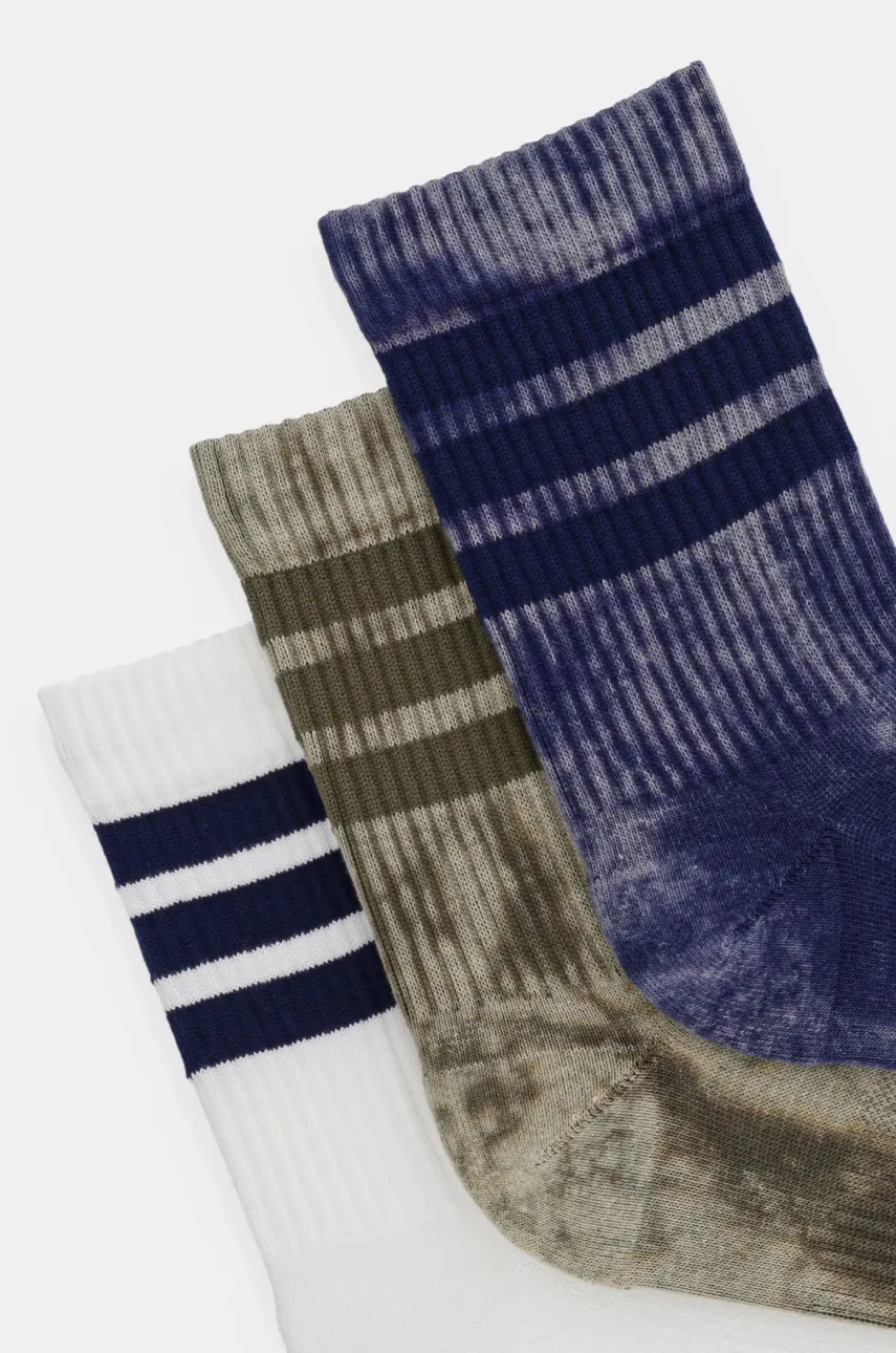 Носки adidas 3-Stripes 3 шт цвет белый JI6333 Носки adidas 3-Stripes 3 шт цвет белый JI6333
