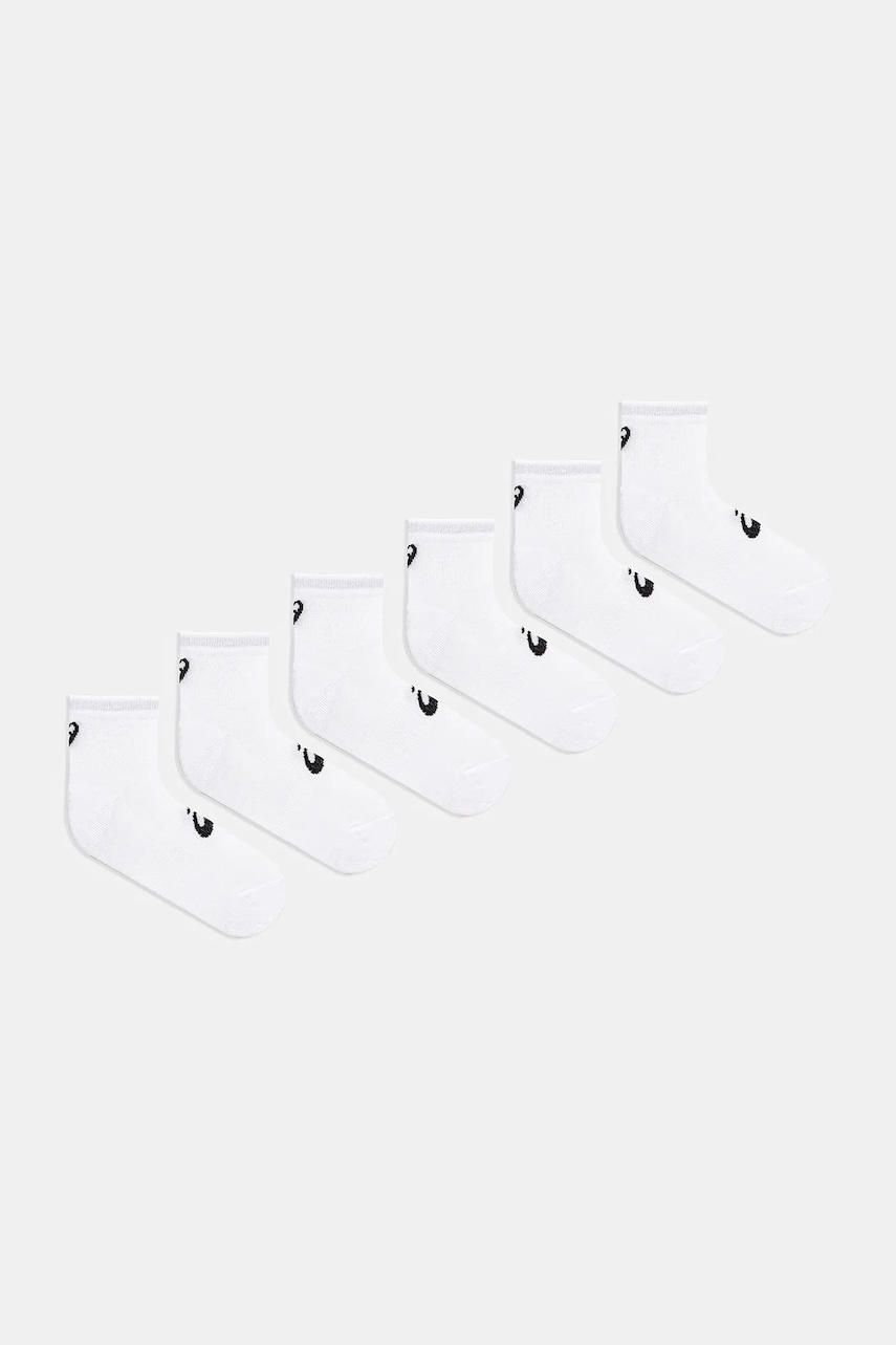 Asics șosete 6-pack culoarea alb, 3033B720.100 Asics șosete 6-pack culoarea alb, 3033B720.100