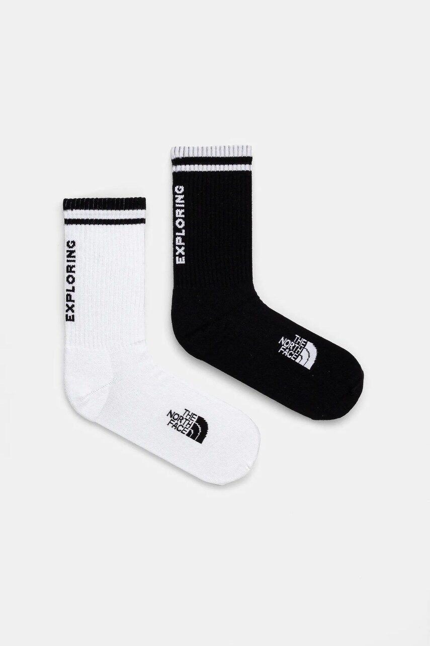 The North Face sosete Everyday Crew 2-pack culoarea negru, NF0A8CMPKY41
