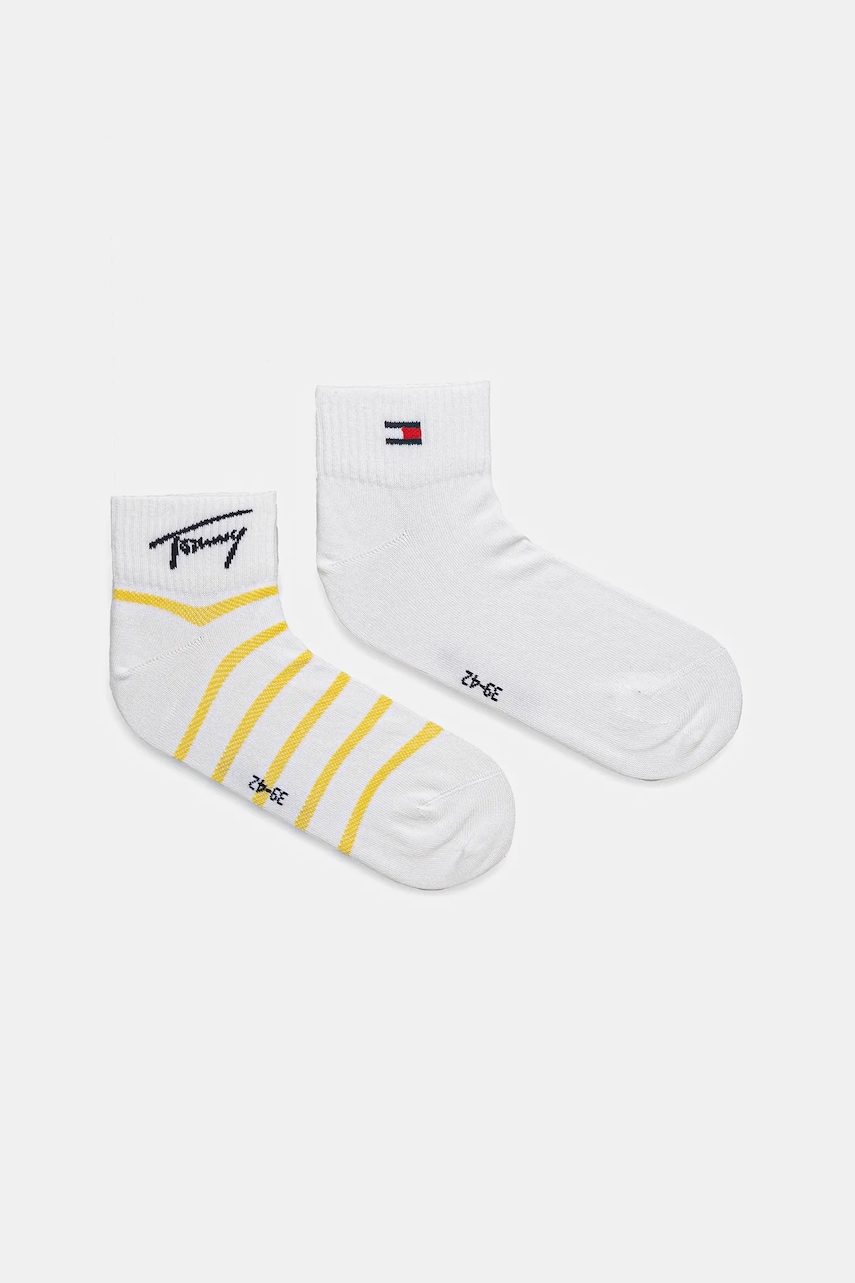 Tommy Jeans sosete 2-pack culoarea galben, 701232730 Tommy Jeans sosete 2-pack culoarea galben, 701232730