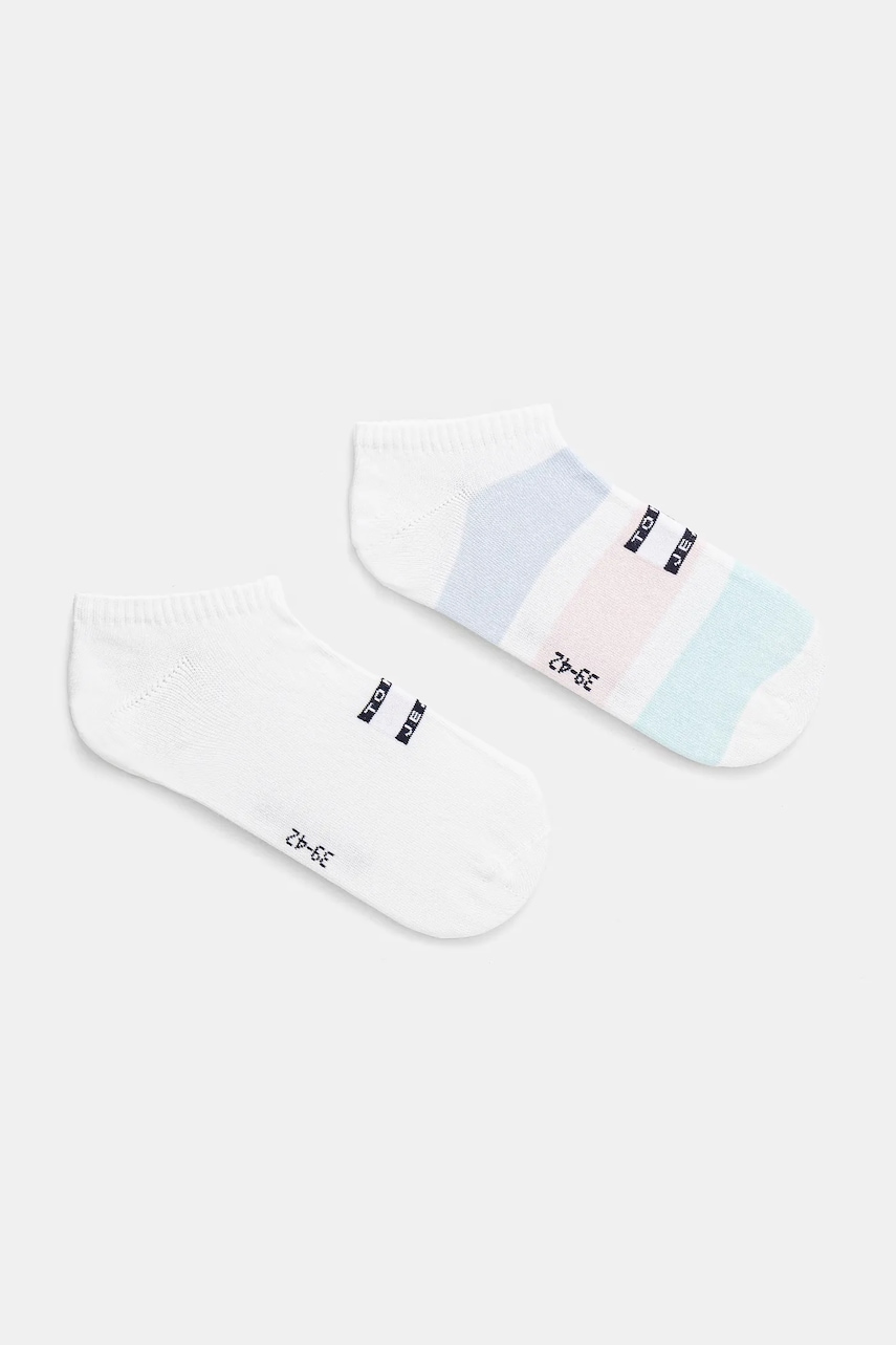 Tommy Jeans sosete 2-pack culoarea alb, 701232731 Tommy Jeans sosete 2-pack culoarea alb, 701232731