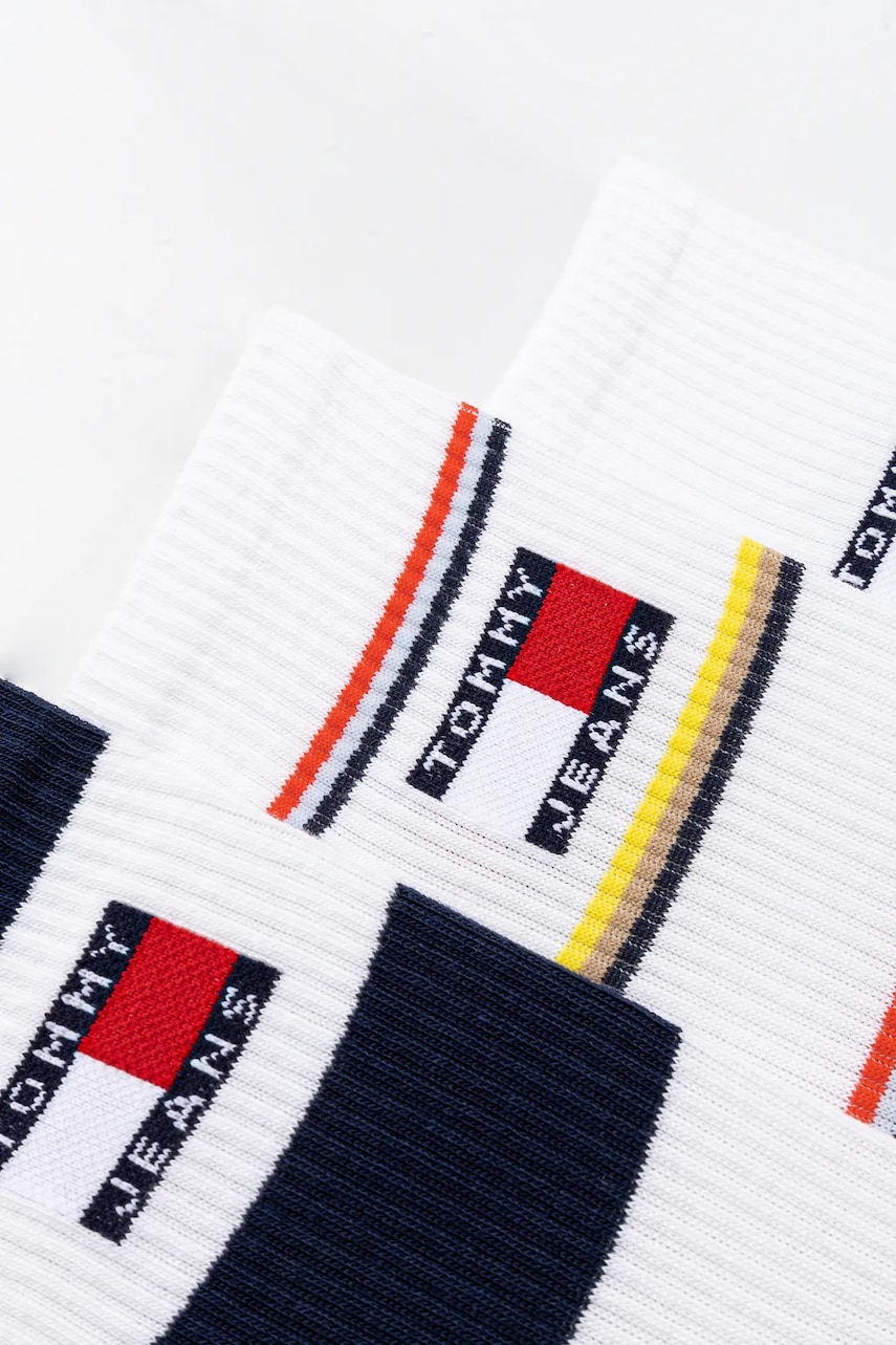 Носки Tommy Jeans 3 шт цвет белый 701232734 Носки Tommy Jeans 3 шт цвет белый 701232734