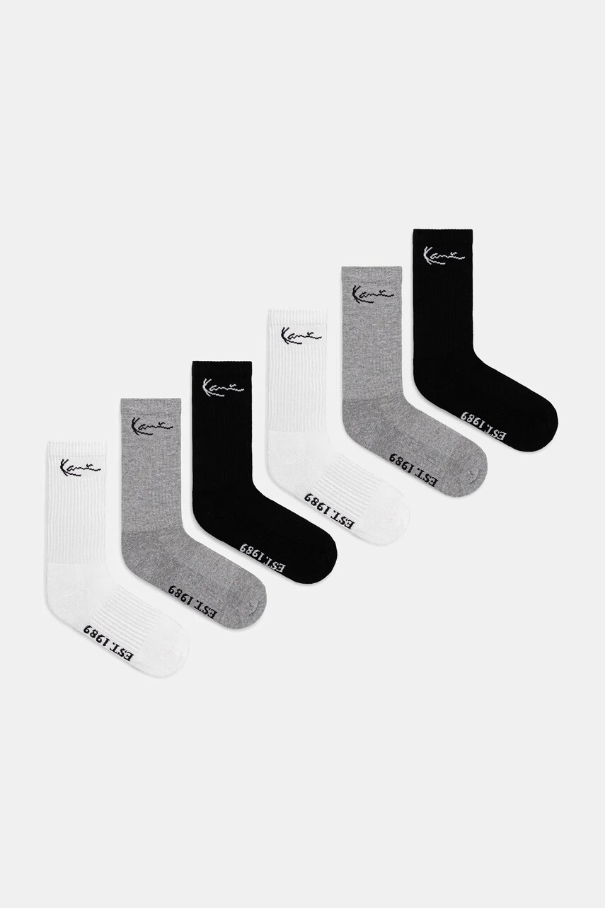 Karl Kani șosete 6-pack culoarea negru, 30030004