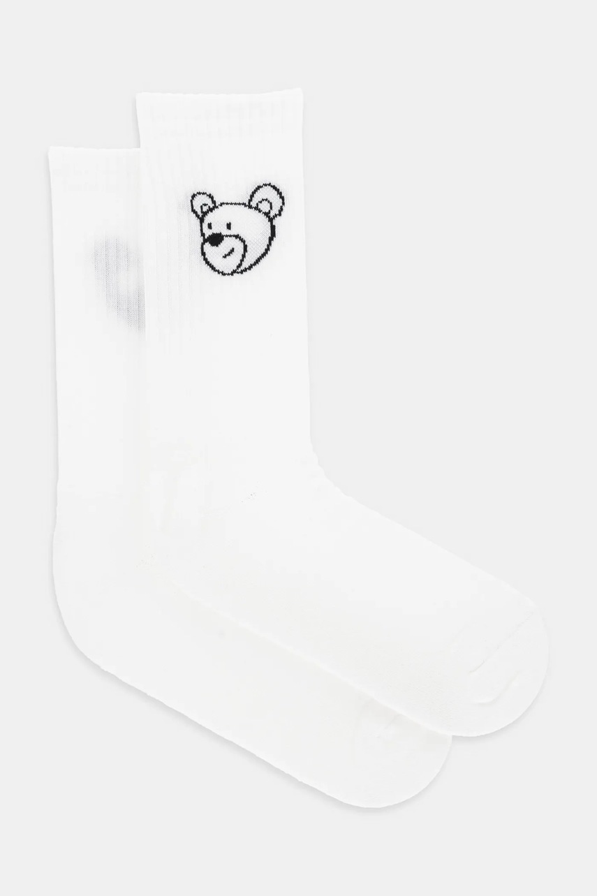Inbetweeners ciorapi de bumbac culoarea alb, S5TWUASO028