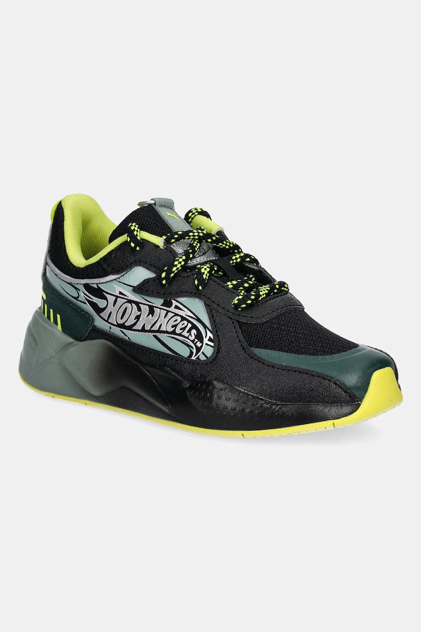 Puma Adidasi pentru copii RS-X Hot Wheels culoarea verde, 401400