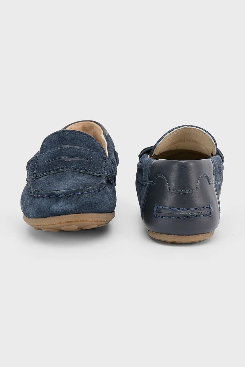 Детские замшевые мокасины Mayoral цвет синий 45668