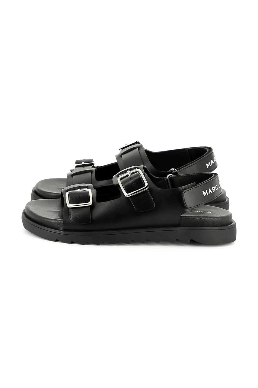 Детские кожаные сандалии Marc Jacobs цвет чёрный W60399 Детские кожаные сандалии Marc Jacobs цвет чёрный W60399