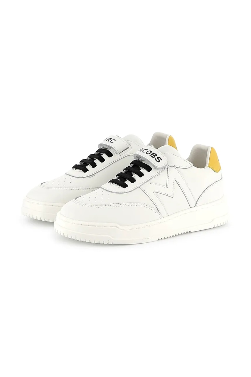 Marc Jacobs tenisi din piele copii culoarea alb, W60560