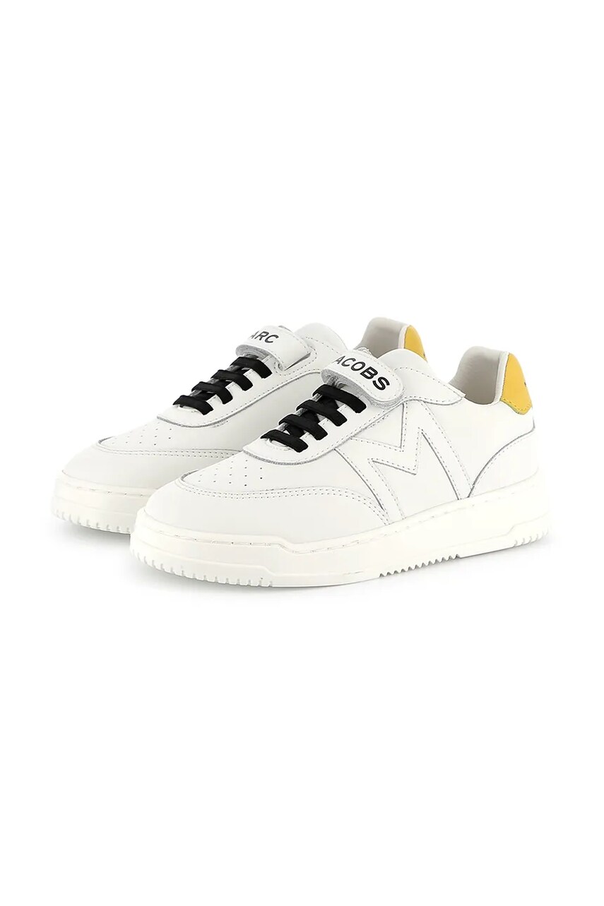 Marc Jacobs tenisi din piele copii culoarea alb, W60560