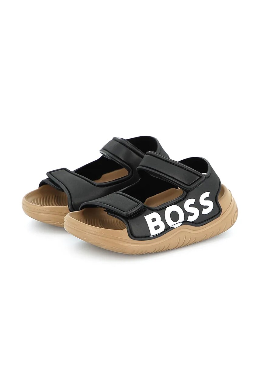 BOSS sandale copii culoarea negru, J52158