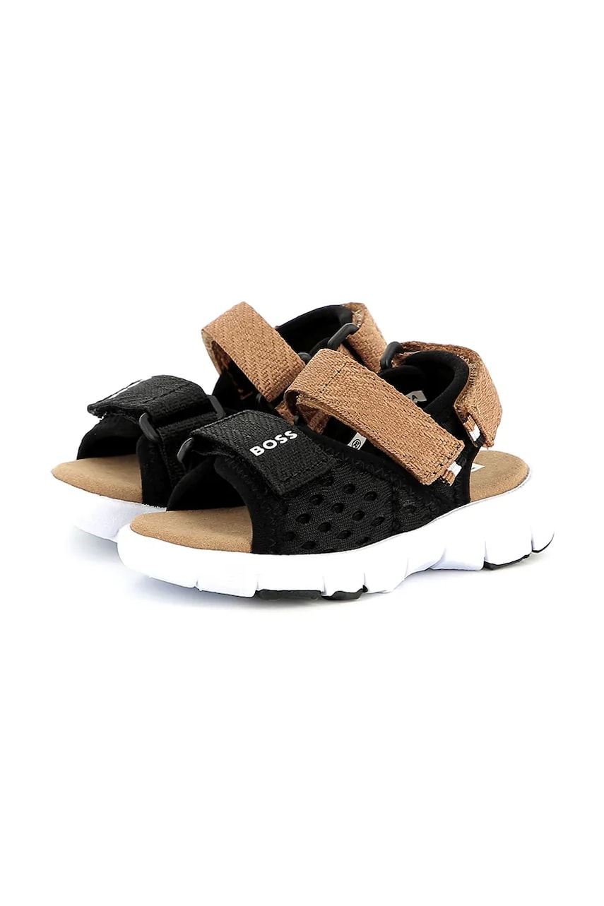 BOSS sandale pentru copii culoarea negru, J52159