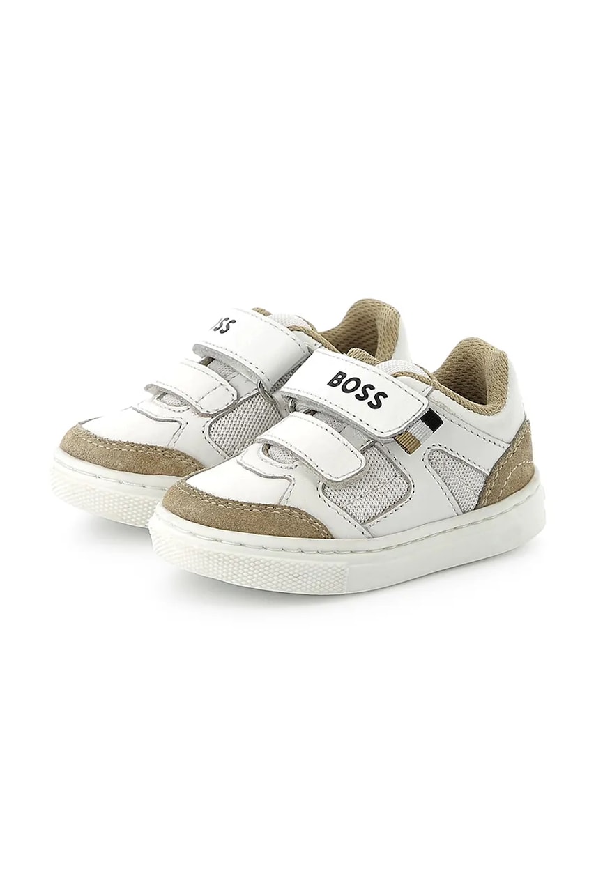 BOSS sneakers pentru copii culoarea alb, J52163