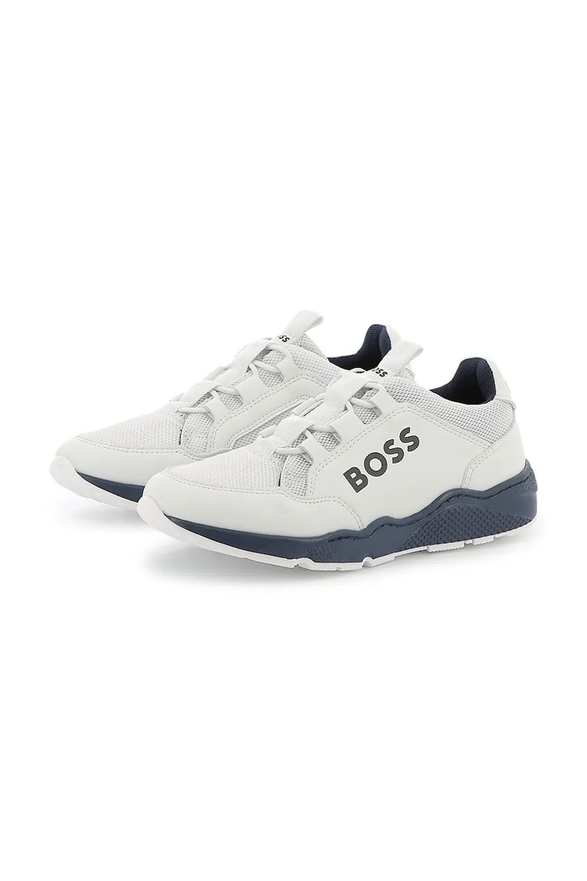 BOSS sneakers pentru copii culoarea alb, J51648