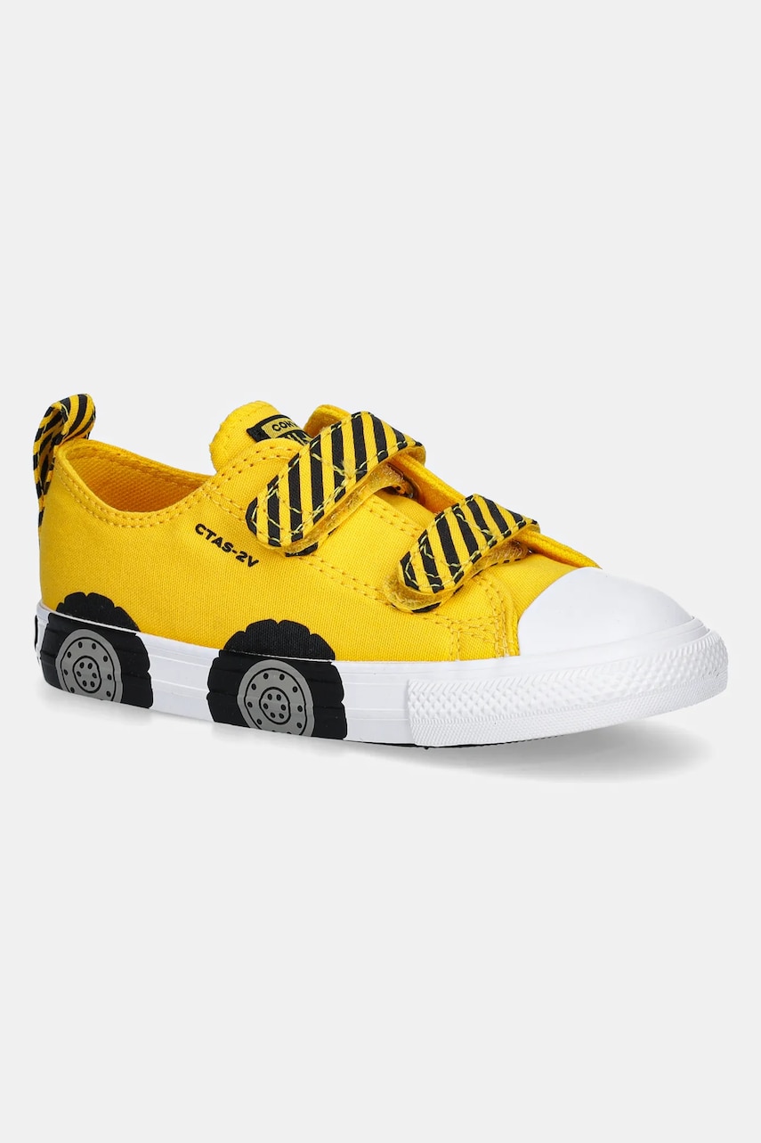 Converse tenisi copii Chuck Taylor All Star 2V culoarea galben, A11466C Converse tenisi copii Chuck Taylor All Star 2V culoarea galben, A11466C