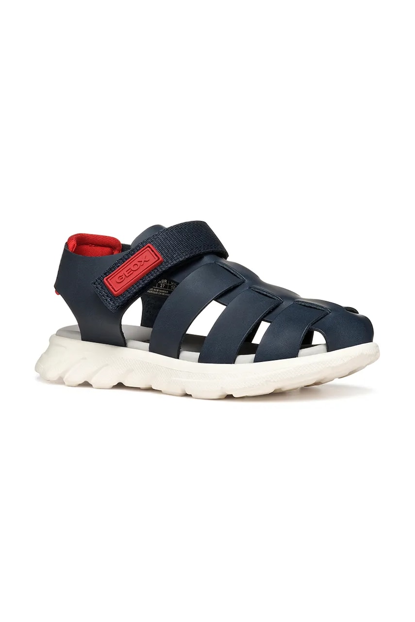 Geox sandale din piele pentru copii AIRADYUM culoarea albastru marin, J55F1D.0009B Geox sandale din piele pentru copii AIRADYUM culoarea albastru marin, J55F1D.0009B