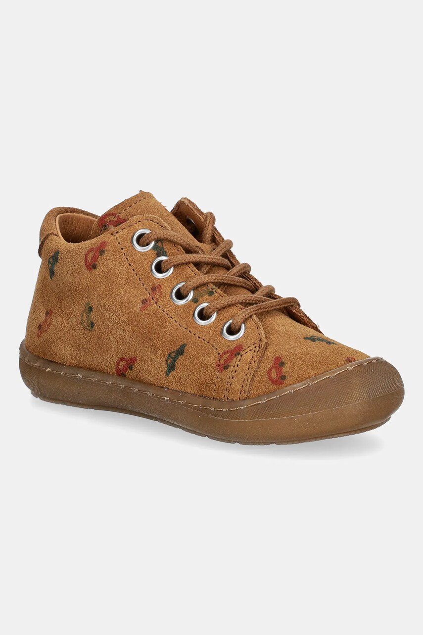 Froddo pantofi din piele intoarsa pentru copii OLLIE S LACES culoarea maro, G2130327 Froddo pantofi din piele intoarsa pentru copii OLLIE S LACES culoarea maro, G2130327