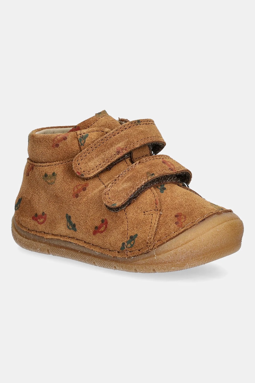 Froddo pantofi din piele întoarsă pentru copii PAIX UP culoarea maro, G2130346