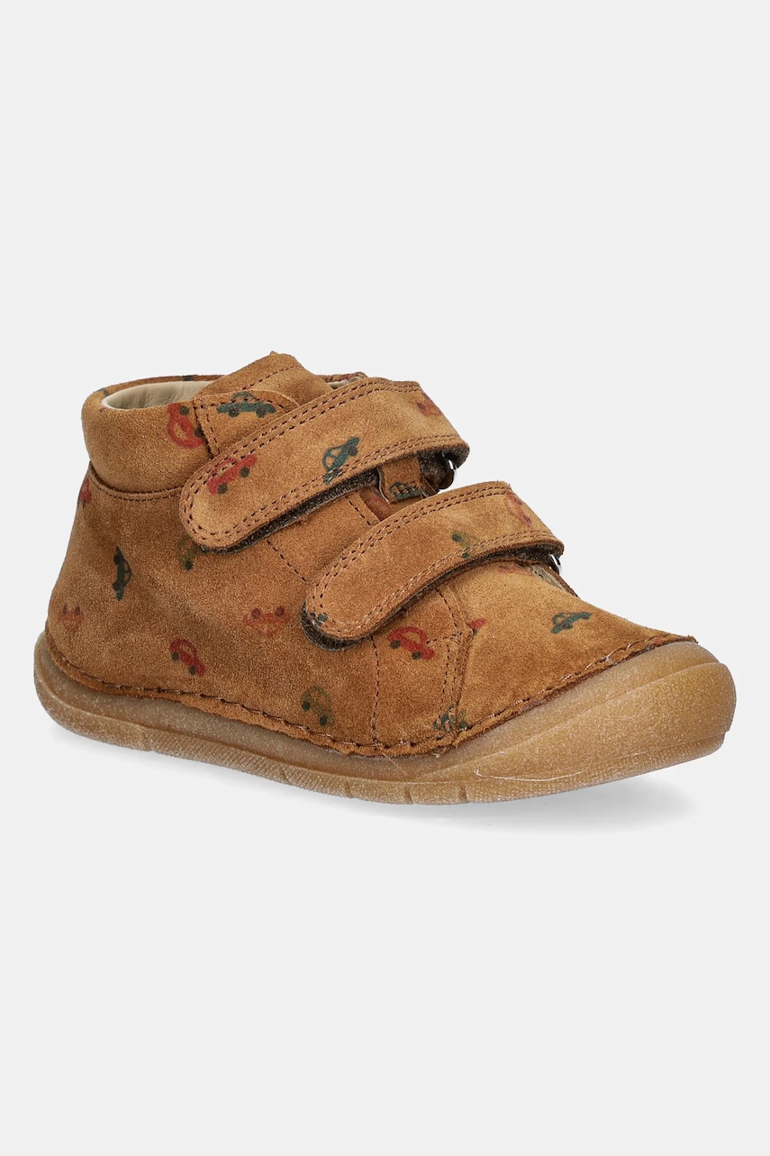 Froddo pantofi din piele intoarsa pentru copii PAIX UP culoarea maro, G2130346 Froddo pantofi din piele intoarsa pentru copii PAIX UP culoarea maro, G2130346