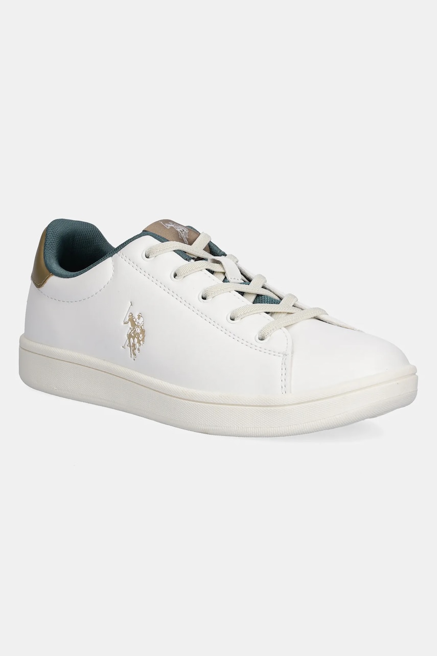 U.S. Polo Assn. Adidasi pentru copii TRACE001 culoarea alb, TRACE001K/5Y2