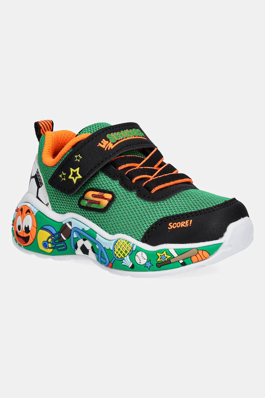 Skechers sneakers pentru copii PLAY SCENE culoarea verde, 407312N Skechers sneakers pentru copii PLAY SCENE culoarea verde, 407312N