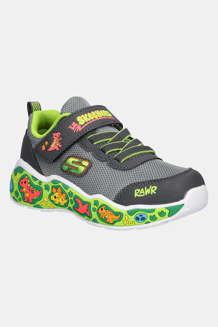 Skechers sneakers pentru copii PLAY SCENE culoarea gri, 407312N Skechers sneakers pentru copii PLAY SCENE culoarea gri, 407312N