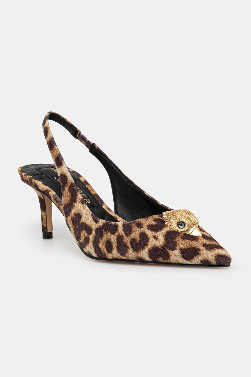 Kurt Geiger London pantofi cu toc Belgravia Sling Back culoarea bej, 9786939289