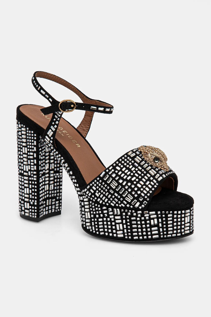 Levně Sandály Kurt Geiger London Kensington Platform Sdl černá barva, 9798809999
