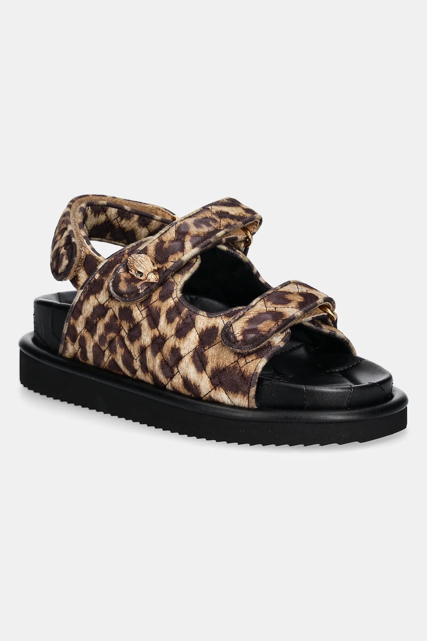 Kurt Geiger London sandale de piele Orson femei, culoarea bej, cu platforma, 3469639289 Kurt Geiger London sandale de piele Orson femei, culoarea bej, cu platforma, 3469639289