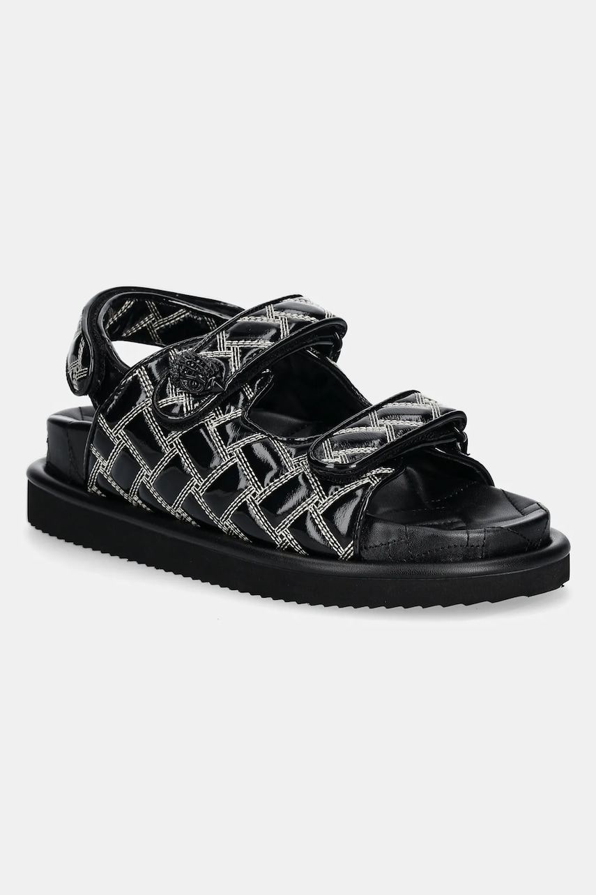 Kurt Geiger London sandale de piele Orson femei, culoarea negru, cu platforma, 3469600309 Kurt Geiger London sandale de piele Orson femei, culoarea negru, cu platforma, 3469600309