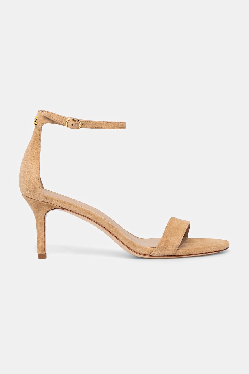 Замшевые сандалии Lauren Ralph Lauren Allie Mid цвет бежевый 802959175004 Замшевые сандалии Lauren Ralph Lauren Allie Mid цвет бежевый 802959175004