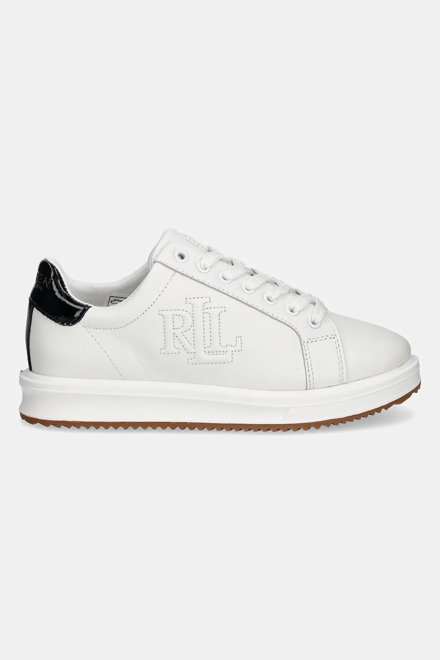 Кожаные кроссовки Lauren Ralph Lauren Ainsley цвет белый 802959226001 Кожаные кроссовки Lauren Ralph Lauren Ainsley цвет белый 802959226001
