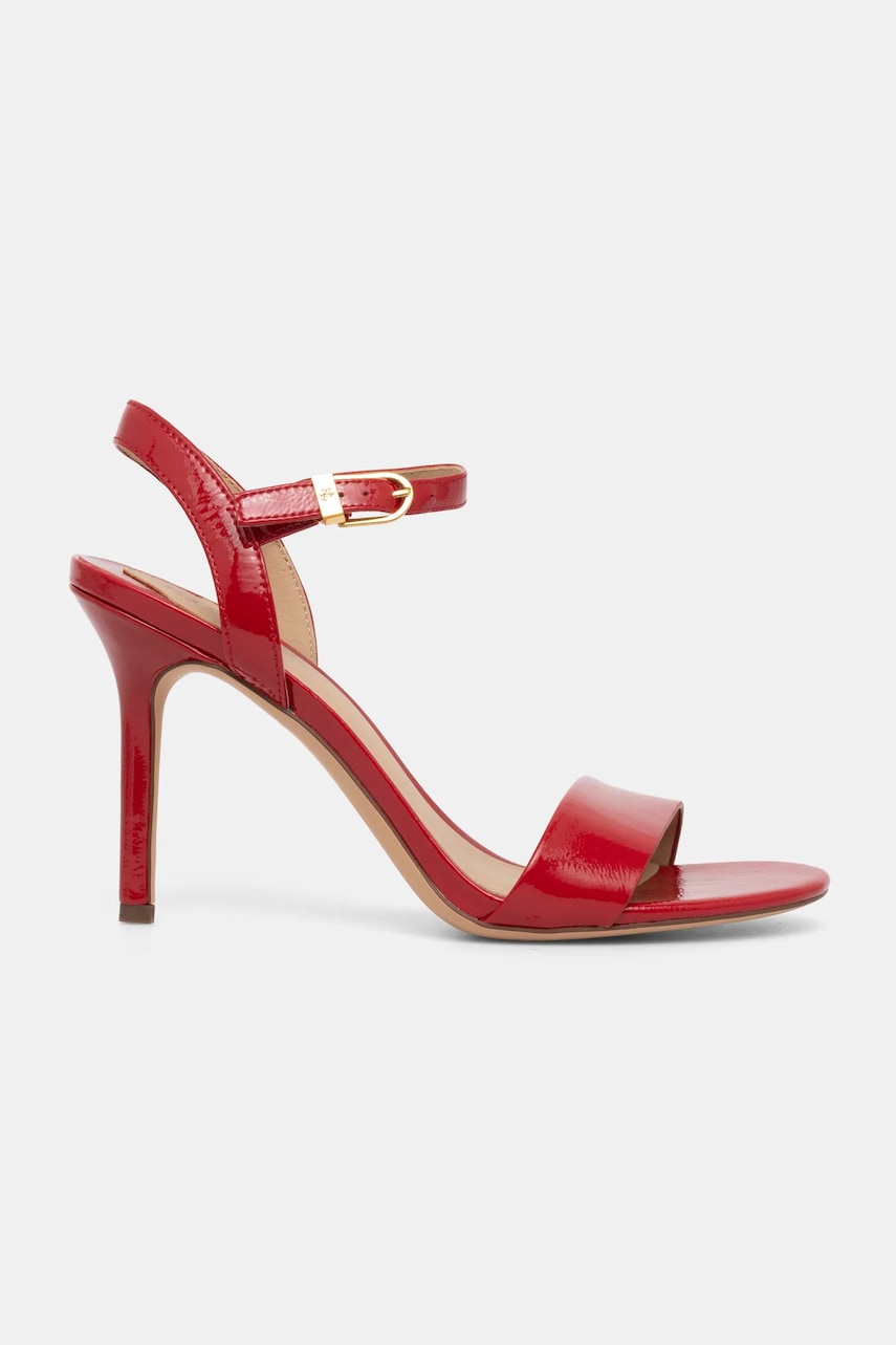 Кожаные сандалии Lauren Ralph Lauren Gwen цвет красный 802962180002 Кожаные сандалии Lauren Ralph Lauren Gwen цвет красный 802962180002