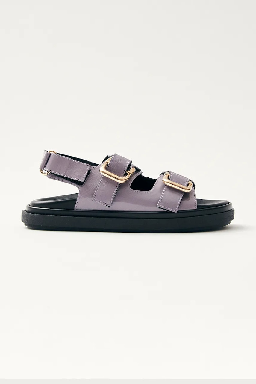 Alohas sandale de piele Harper femei, culoarea violet, cu platforma, S100731-03 Alohas sandale de piele Harper femei, culoarea violet, cu platforma, S100731-03