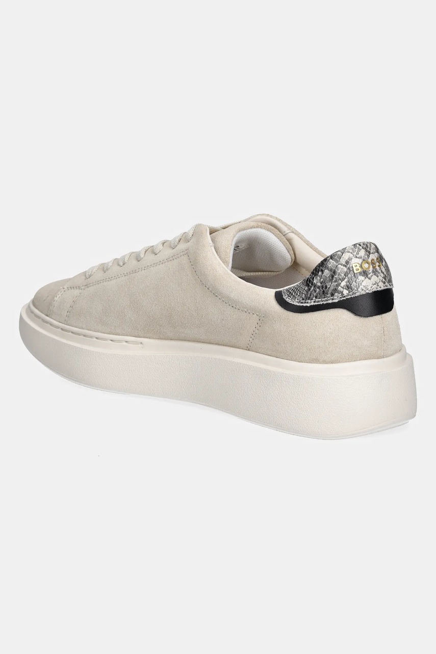 BOSS velúr sportcipő Amber bézs, 50536263 termék 2. képe