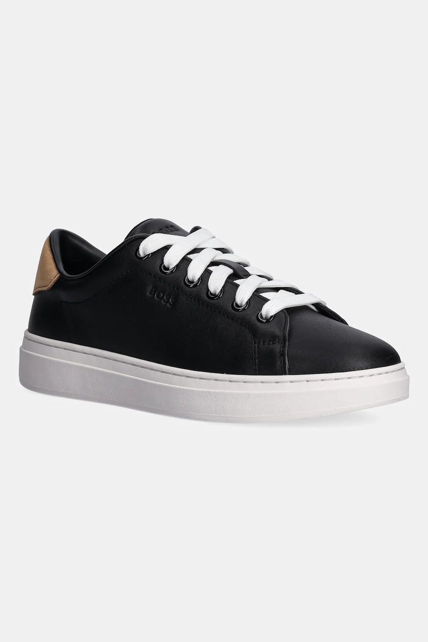BOSS Adidasi din piele Kieran culoarea negru, 50536393