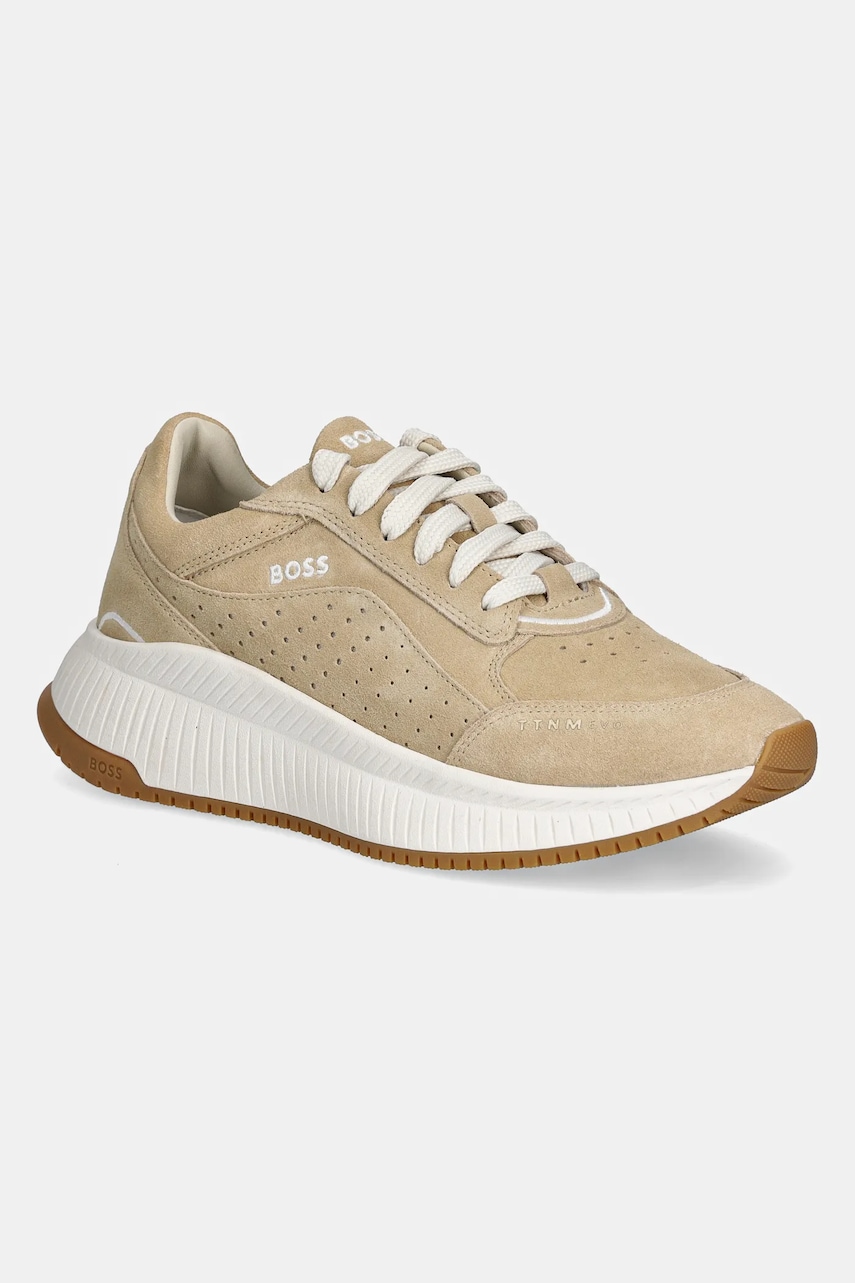 BOSS sneakers TTNMEVO culoarea bej, 50536421