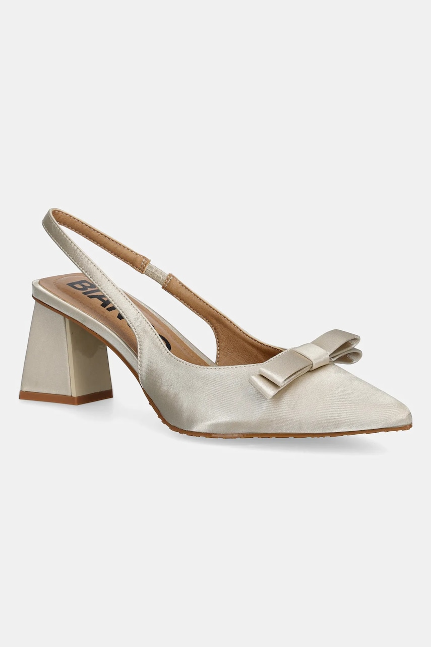 Bianco Pantofi cu toc BIAMARALYN culoarea bej, cu toc drept, cu toc deschis, 11241685 Bianco Pantofi cu toc BIAMARALYN culoarea bej, cu toc drept, cu toc deschis, 11241685