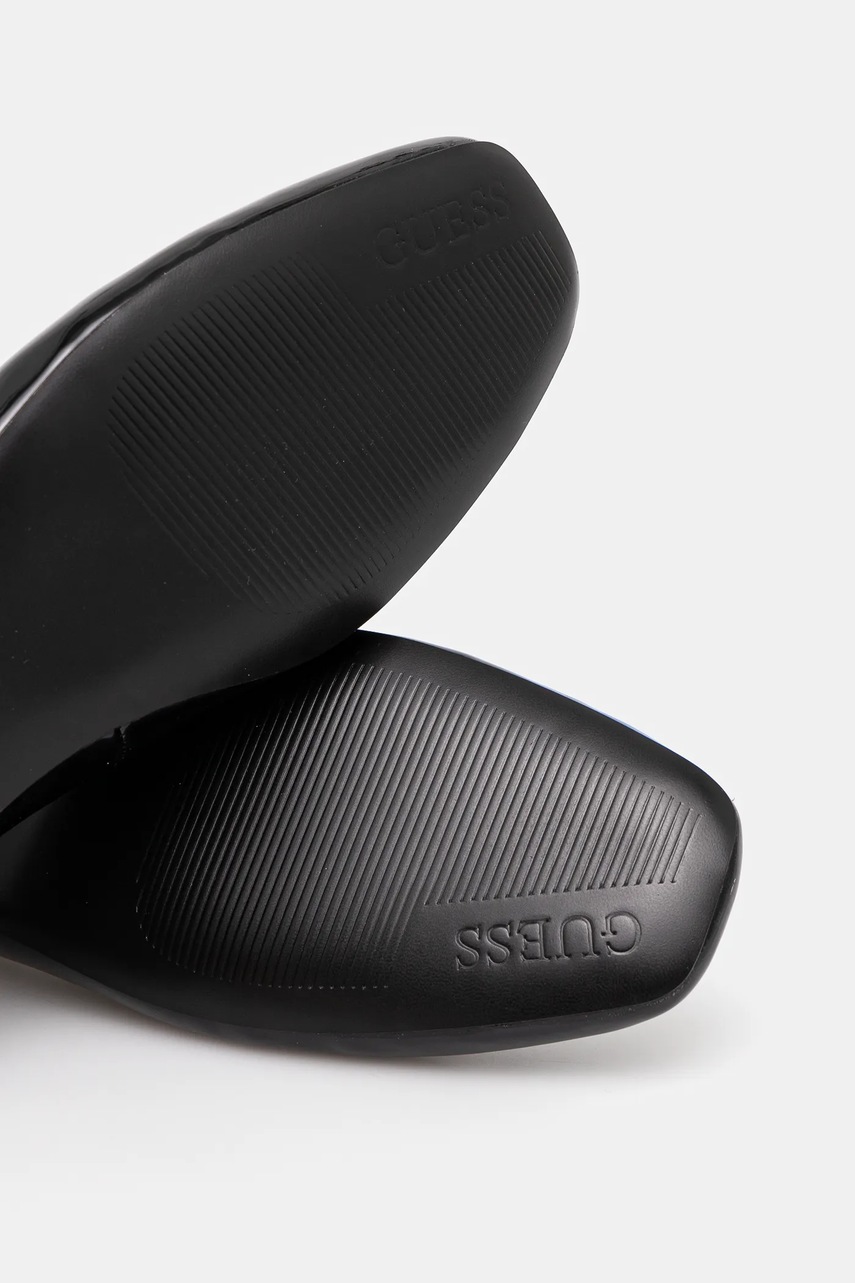 Μπαλαρίνες Guess LEVVIS χρώμα: μαύρο, FLPLVV PAT02 φωτογραφία