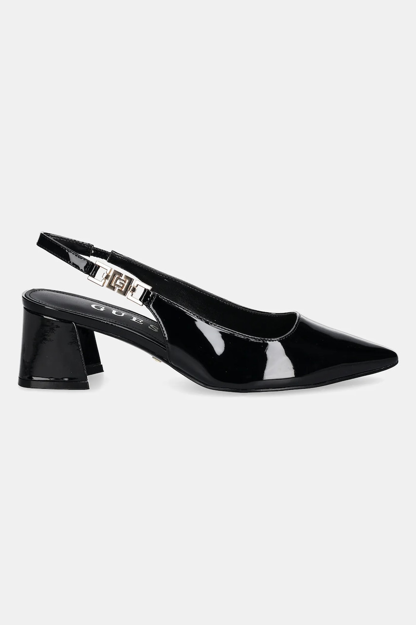 Туфли Guess ZABELA цвет чёрный каблук кирпичик FLPZAB PAF05 Туфли Guess ZABELA цвет чёрный каблук кирпичик FLPZAB PAF05