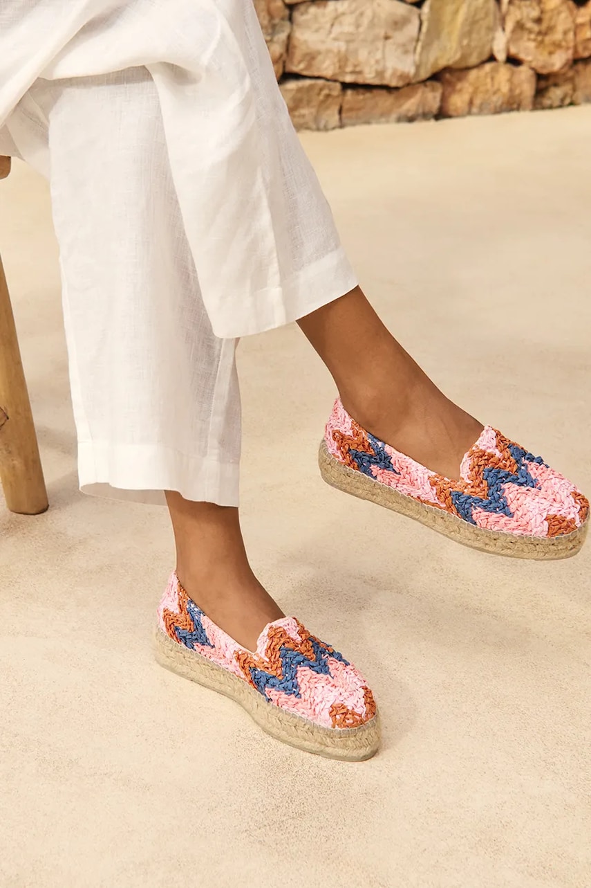 Manebi espadrile Double Sole Espadrilles cu platforma, H 3.8 D0 Manebi espadrile Double Sole Espadrilles cu platforma, H 3.8 D0