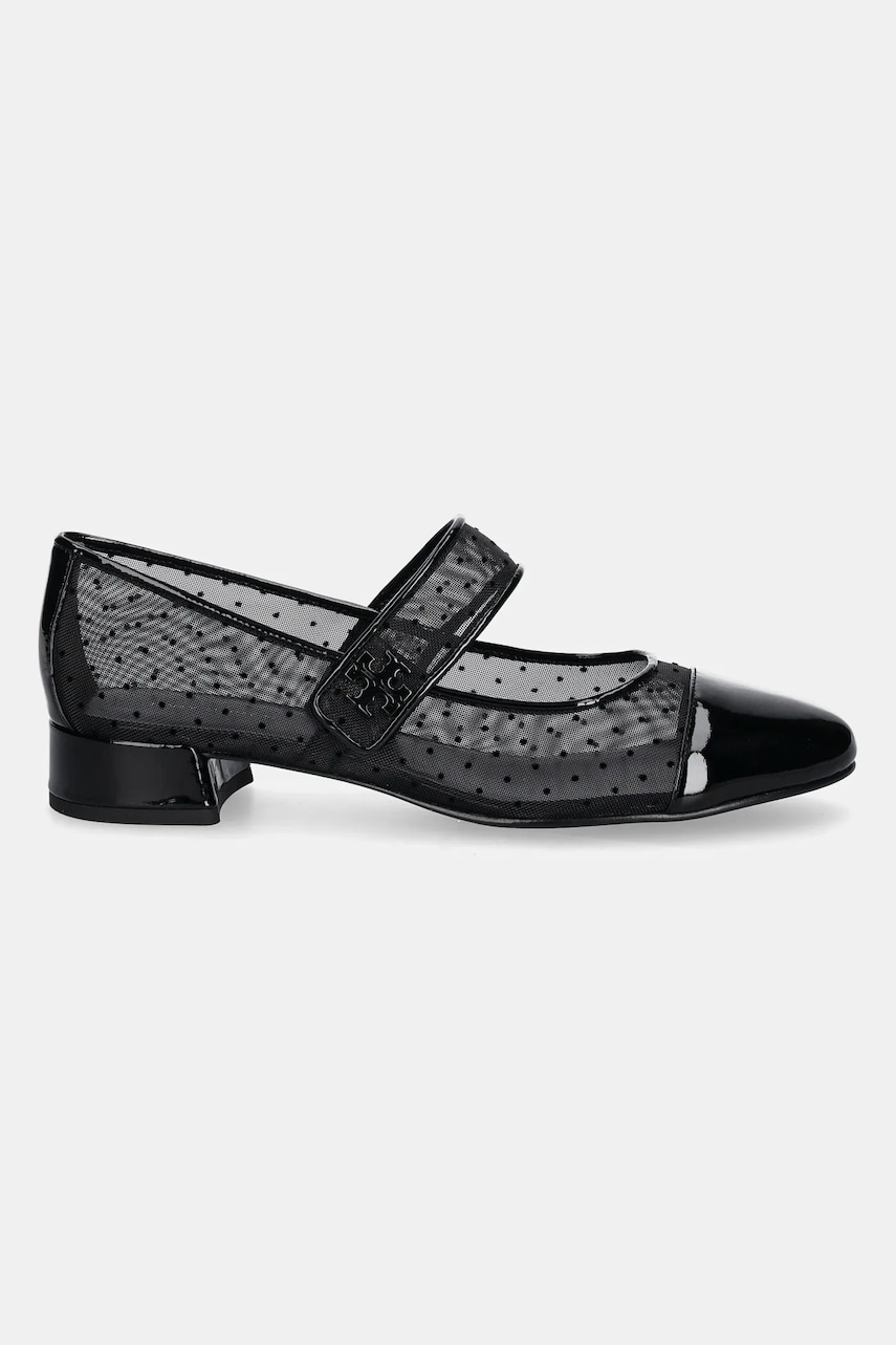 Туфли Tory Burch Cap-Toe Mary Jane Heel Ballet цвет чёрный каблук кирпичик 162496-001 Туфли Tory Burch Cap-Toe Mary Jane Heel Ballet цвет чёрный каблук кирпичик 162496-001