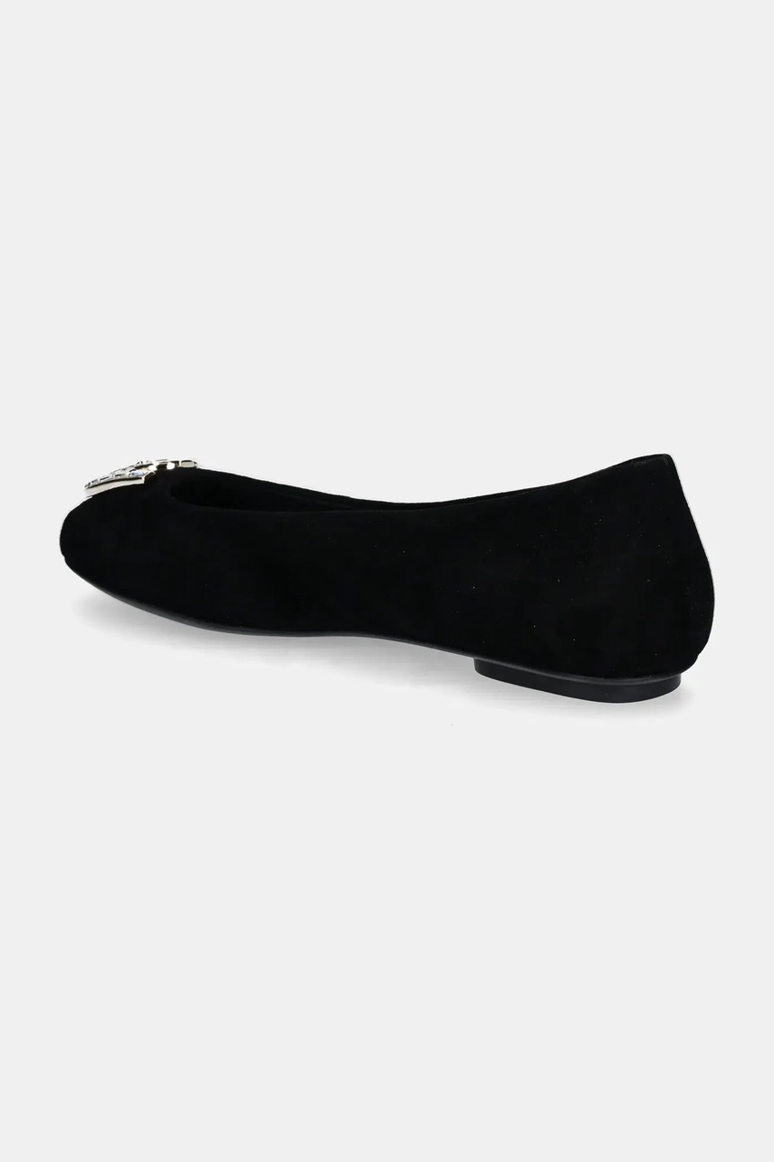 Замшеві балетки Furla Ballet Ballerina колір чорний  YJ02BAL C10000 O6000 