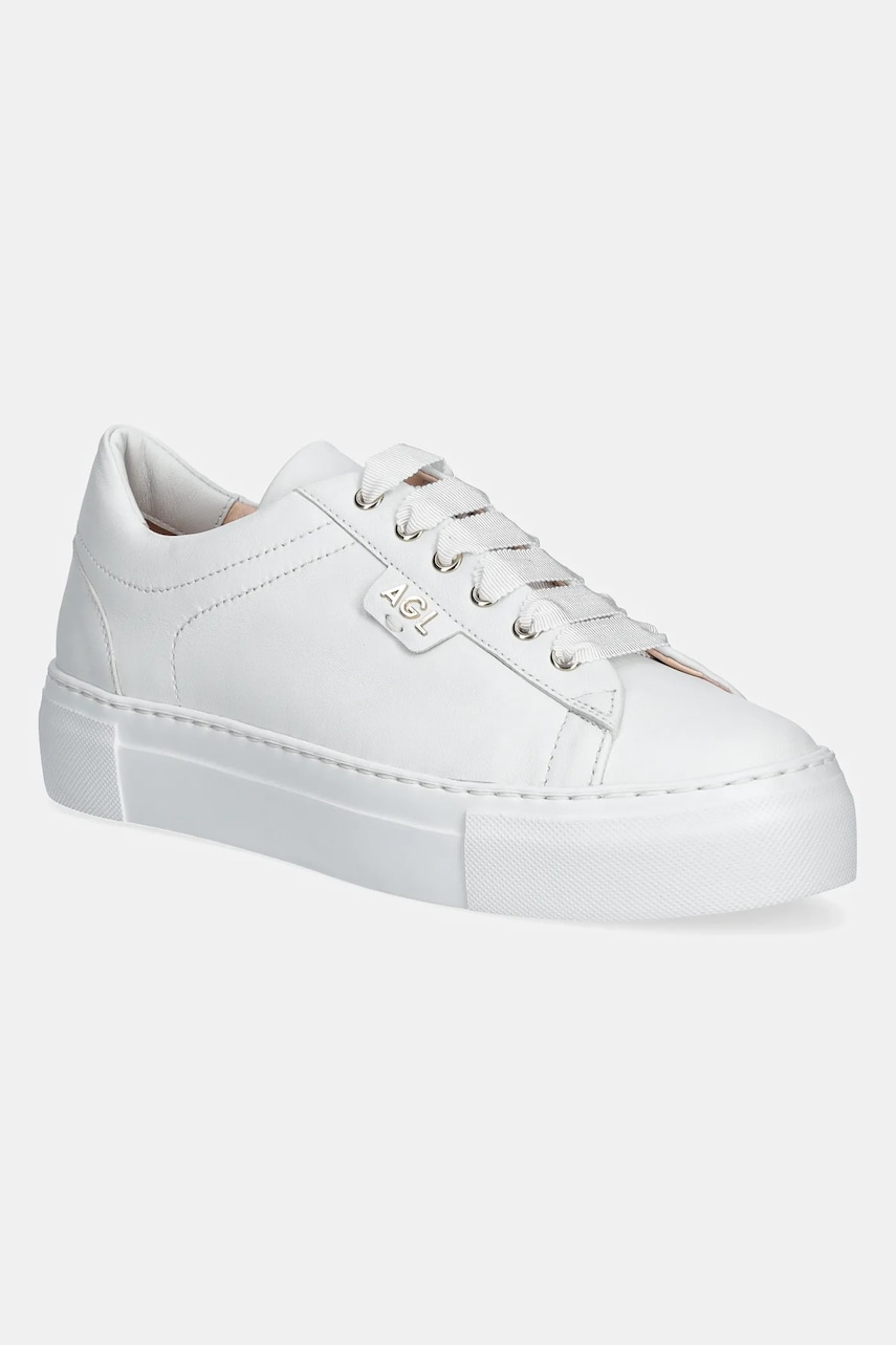 AGL sneakers din piele Brigida culoarea alb, D925292PGKV019A634 AGL sneakers din piele Brigida culoarea alb, D925292PGKV019A634