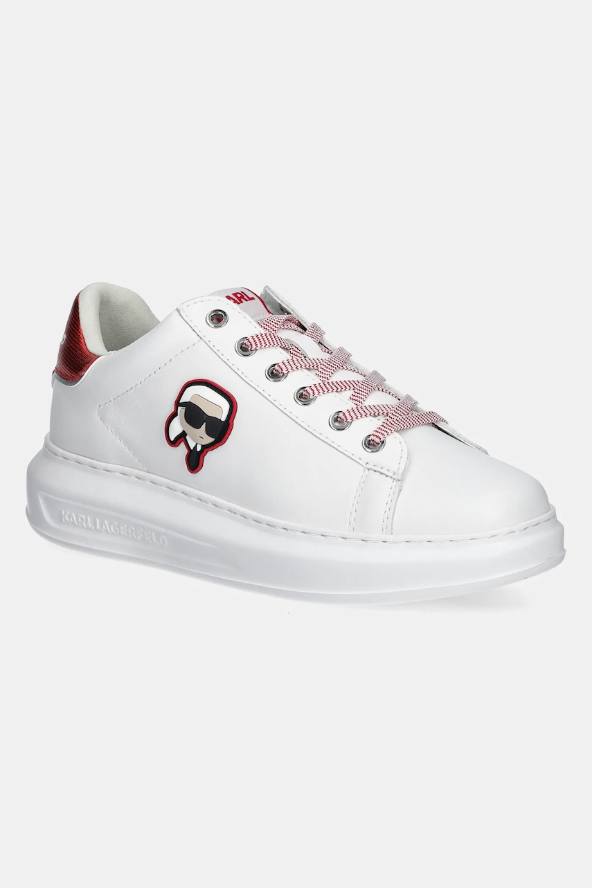Karl Lagerfeld sneakers din piele KAPRI NFT culoarea alb, KL62531N