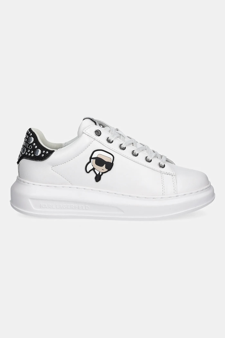 Кожаные кроссовки Karl Lagerfeld KAPRI NFT цвет белый KL62529M Кожаные кроссовки Karl Lagerfeld KAPRI NFT цвет белый KL62529M