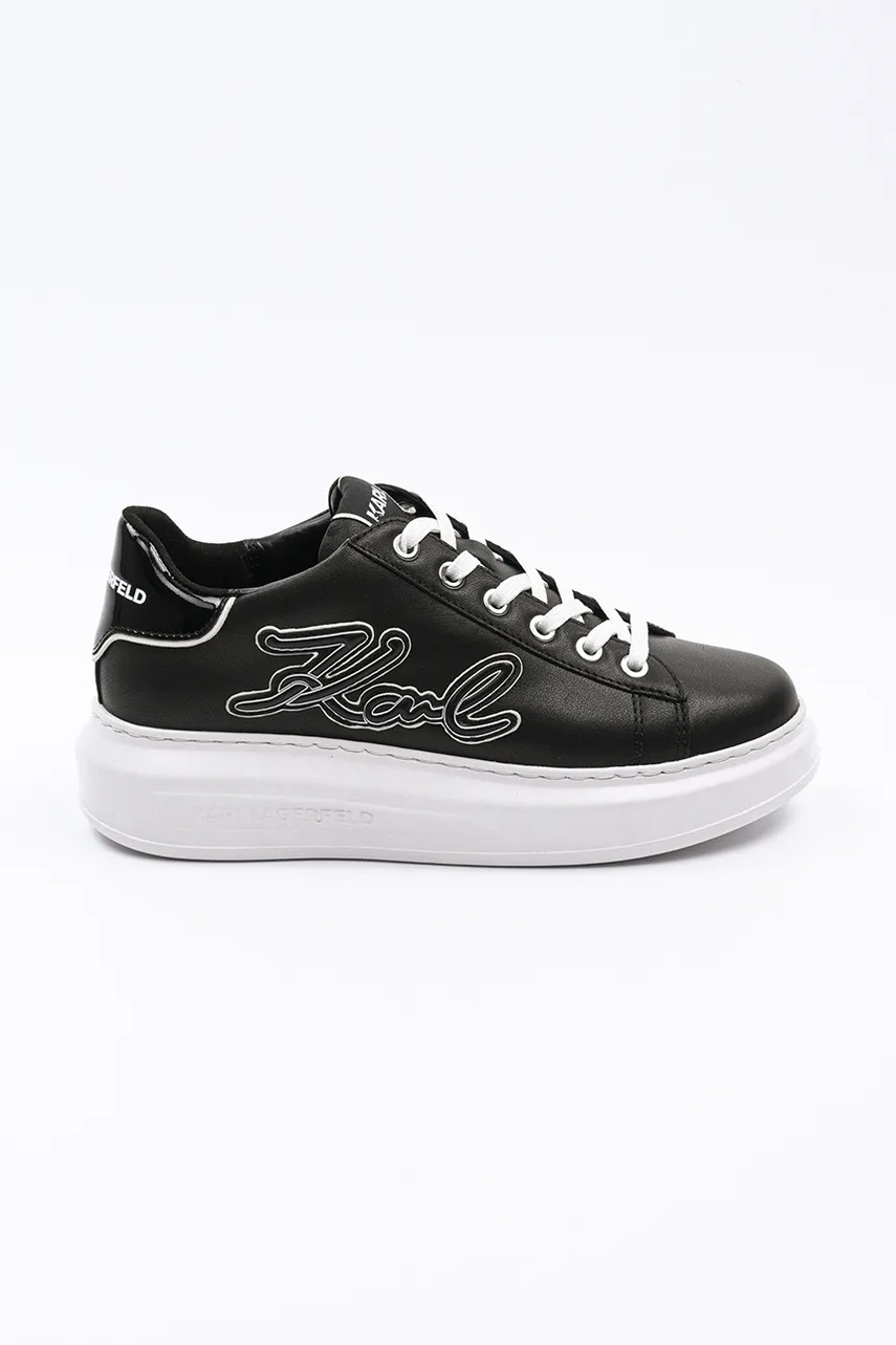 Karl Lagerfeld sneakers din piele KAPRI culoarea negru, KL62511A