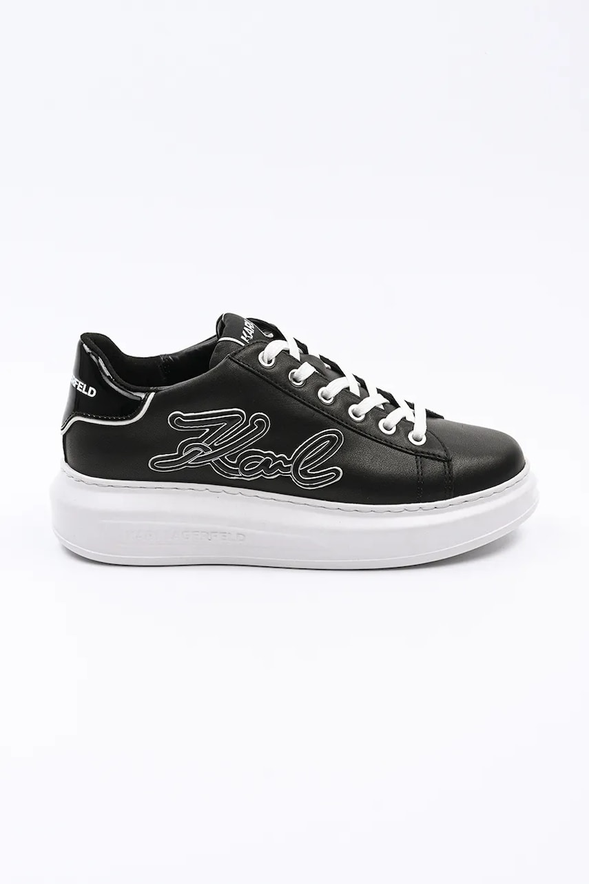Karl Lagerfeld sneakers din piele KAPRI culoarea negru, KL62511A Karl Lagerfeld sneakers din piele KAPRI culoarea negru, KL62511A