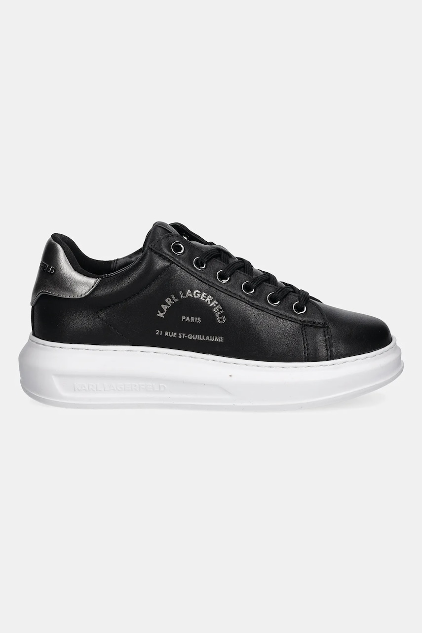Кожаные кроссовки Karl Lagerfeld KAPRI цвет чёрный KL62538K Кожаные кроссовки Karl Lagerfeld KAPRI цвет чёрный KL62538K