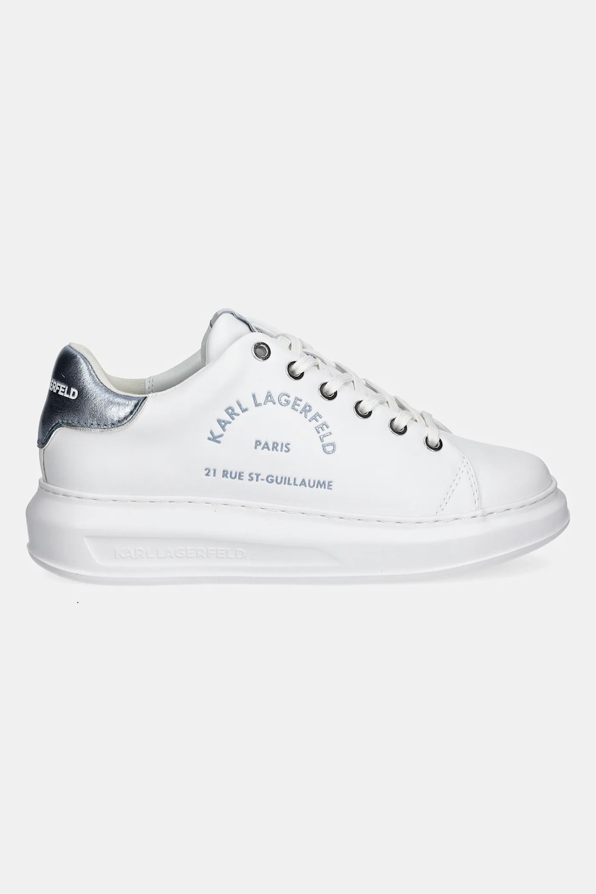 Кожаные кроссовки Karl Lagerfeld KAPRI цвет белый KL62539F Кожаные кроссовки Karl Lagerfeld KAPRI цвет белый KL62539F