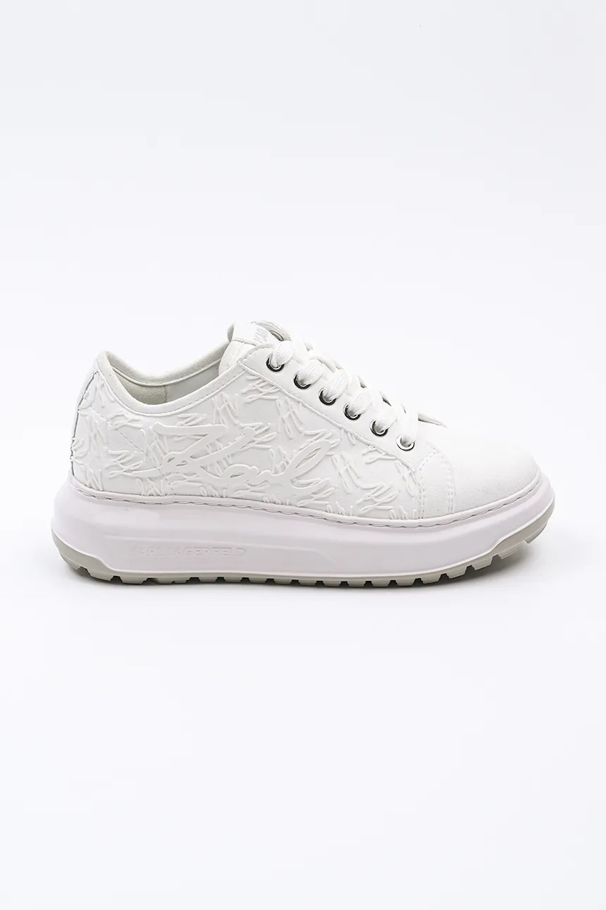 Karl Lagerfeld sneakers KAPRI LUG culoarea alb, KL67512F